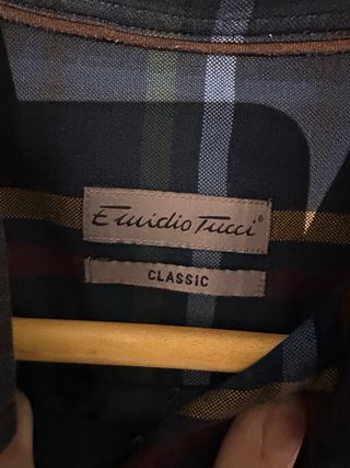 Camisa de cuadros para hombre