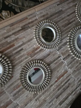 Set 5 Espejos Decorativos Redondos