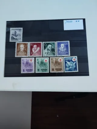 Sellos España años completos 1950 nuevos MNH