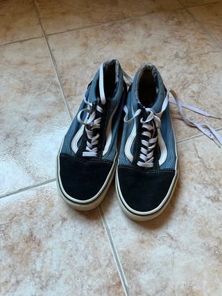 Zapatillas Vans Old Skool Azul y Negro