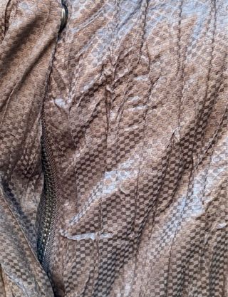 Sobrecamisa Zara Marrón Arrugada