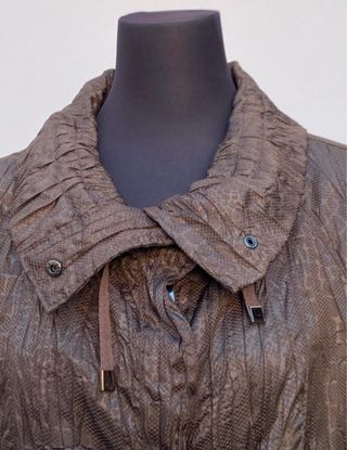 Sobrecamisa Zara Marrón Arrugada