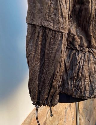 Sobrecamisa Zara Marrón Arrugada