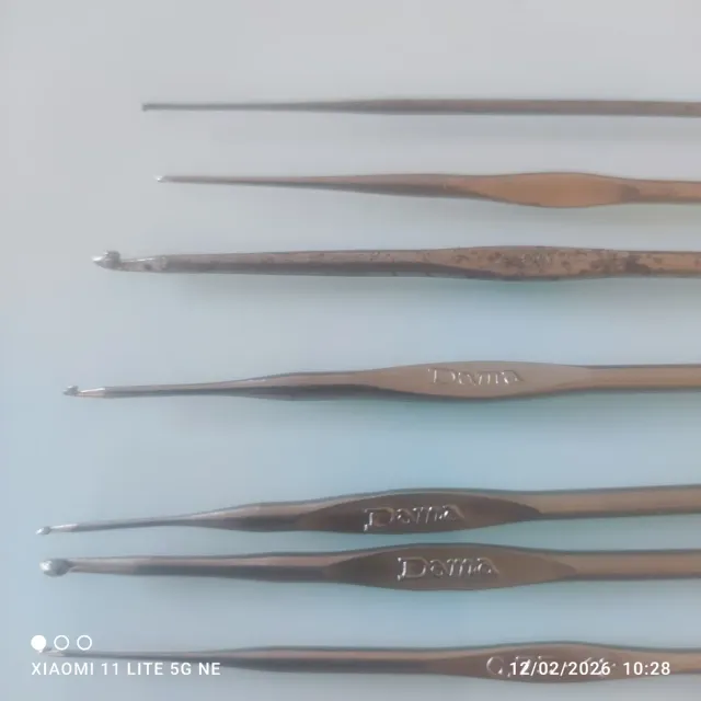 19 agujas de ganchillo crochet