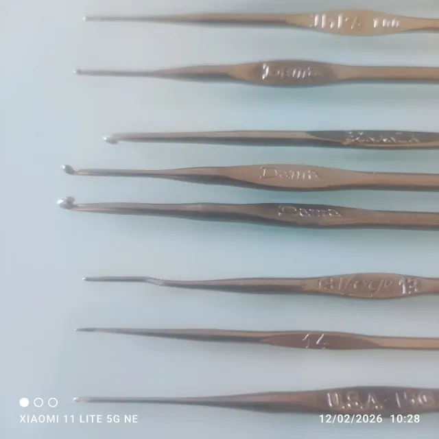 19 agujas de ganchillo crochet