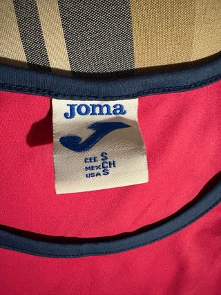 Top pádel Joma rojo Talla S color fucsia y azul ma