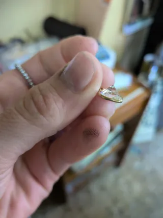 Colgante Corazón Oro 18k Circonita