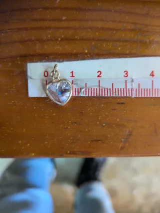 Colgante Corazón Oro 18k Circonita