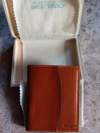 Cartera Billetera Petusco Piel Marrón