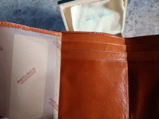 Cartera Billetera Petusco Piel Marrón