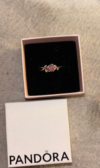 Anillo Pandora Plata Rosa T45 Caja Original