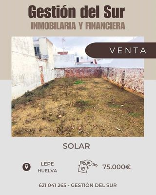 Solar en venta en Lepe ciudad en Lepe