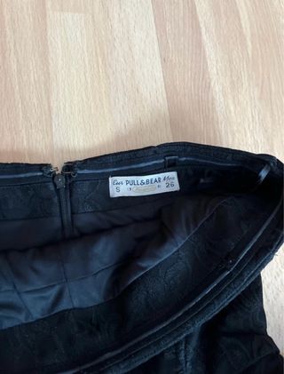 Vestido corto negro Pull&Bear