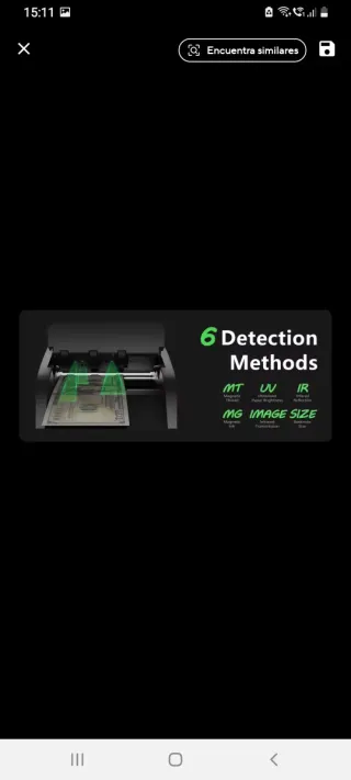 Contadora de Billetes y Detector Falsos