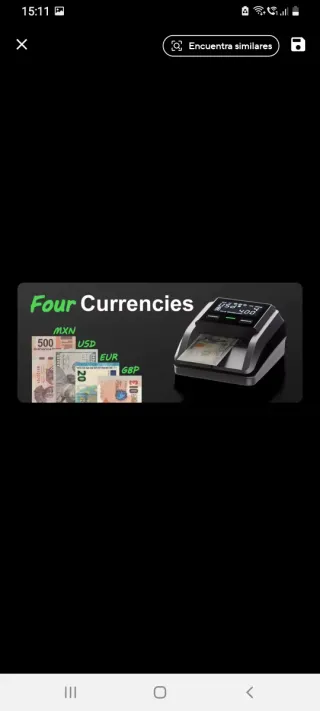 Contadora de Billetes y Detector Falsos