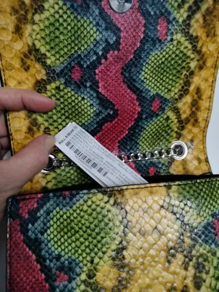 Bolso pequeño estampado serpiente multicolor