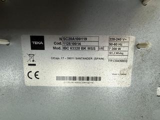 Placa Inducción TEKA IBC63320MSS