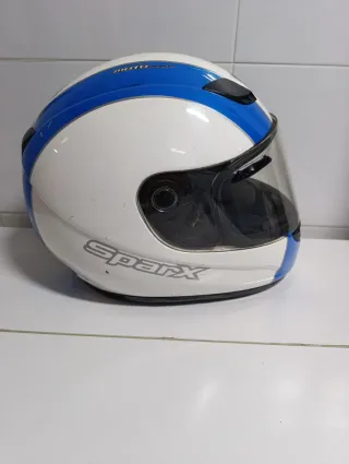 Casco Integral Sparx Negro, Azul y Blanco