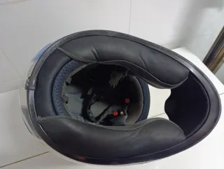 Casco Integral Sparx Negro, Azul y Blanco