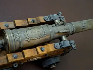 Adorno de cañón antiguo GANGA !!! a qué esperas