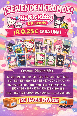 Cromos Hello Kitty and Friends