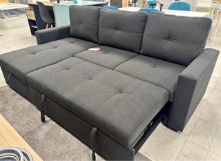 Sofá Cama Gris Tela