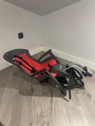 Portabebés Hamax Smiley rojo y gris