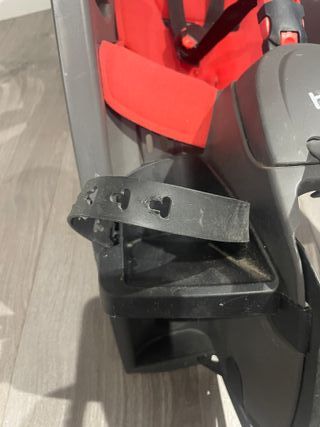 Portabebés Hamax Smiley rojo y gris