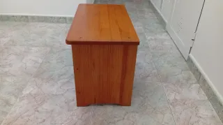 Botellero de madera pino macizo barnizado