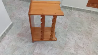 Botellero de madera pino macizo barnizado