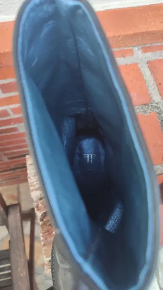 Botas Farrutx Piel y Ante Negras Tacon.