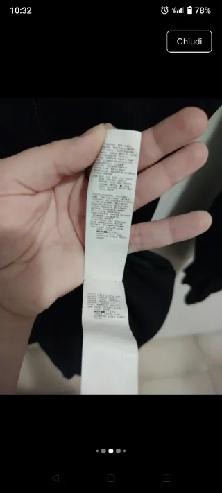 Maglia Intimissimi Tg. M Nera