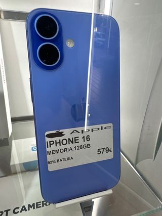 iPhone 16 128GB Azul 92% Batería