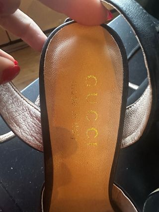 Sandalias Gucci Plataforma Hebilla Dorada