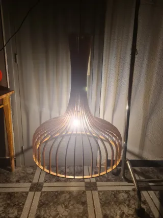 Lámpara colgante madera