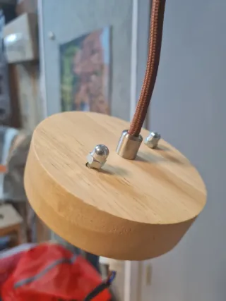 Lámpara colgante madera