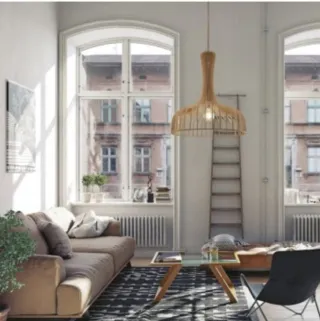 Lámpara colgante madera