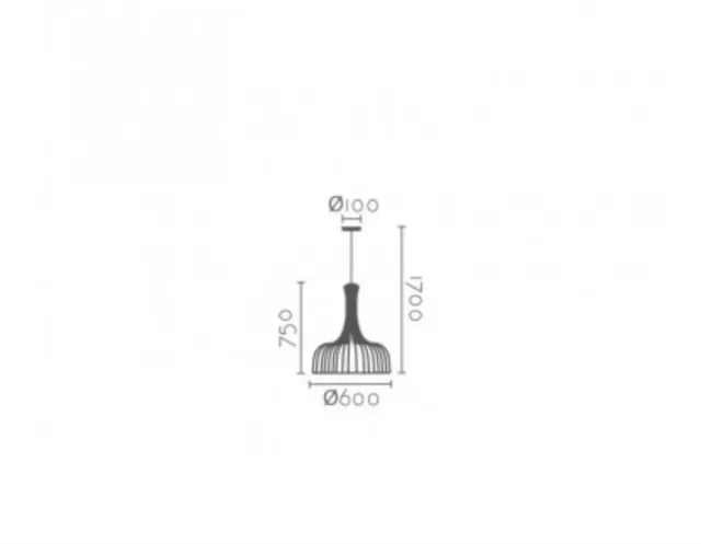 Lámpara colgante madera