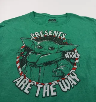 Camiseta Star Wars Bebé Yoda Verde