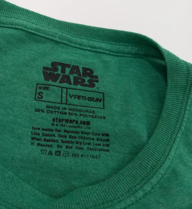 Camiseta Star Wars Bebé Yoda Verde