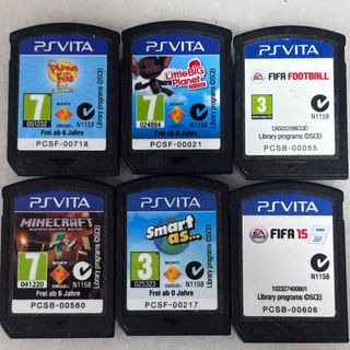 Lote 6 Juegos PS Vita: FIFA, Minecraft, LittleBigP