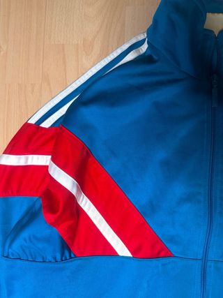 Adidas Vintage Track Jacket Azul Roja 90s Retro