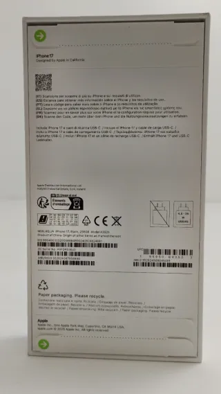 E580785-0 iPhone 17 256GB