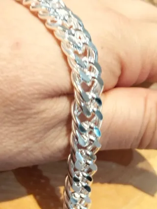 Pulsera Plata Hombre8mm