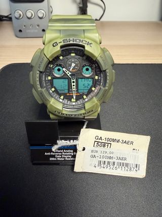 Reloj Casio G-Shock GA-100MM-3AER Verde Militar