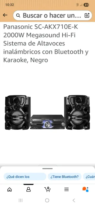 Panasonic SC-AKX520 Hi-Fi 650 w