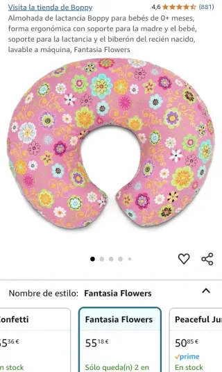 Cojín de lactancia + funda de cambio NUEVA