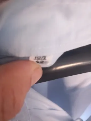 Camisa de vestir azul para hombre