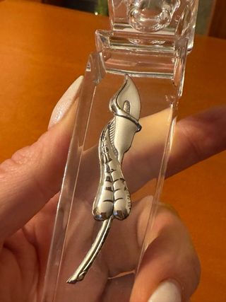 Elegante porta candela in vetro