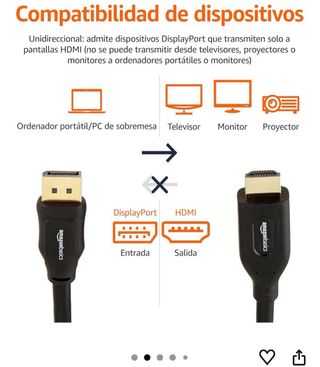 Cavo AmazonBasics DisplayPort a HDMI 7,6 m